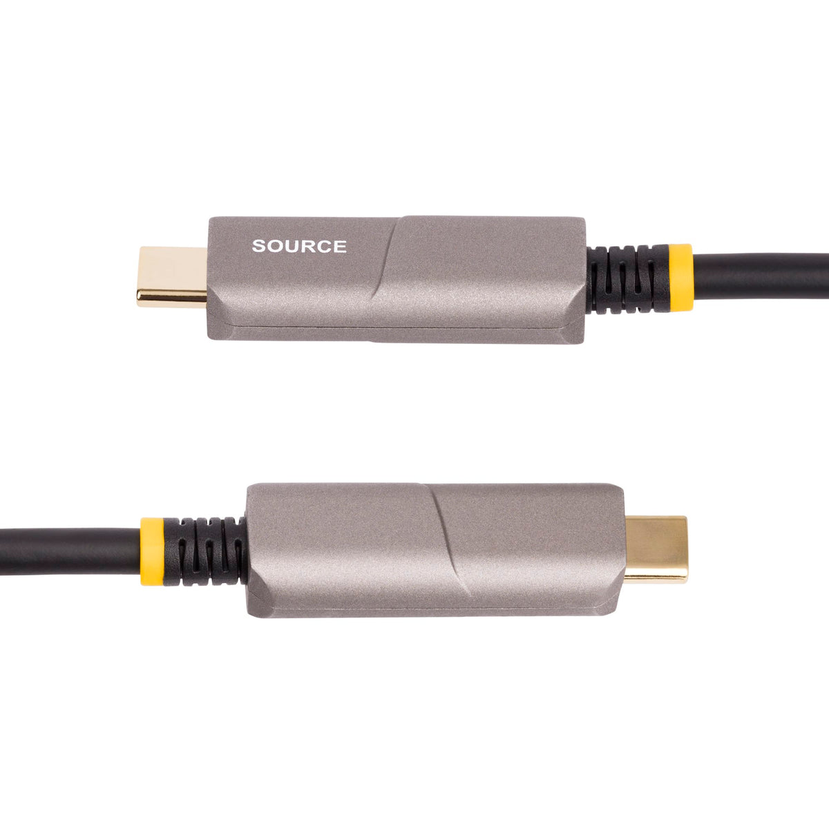 StarTech 146B-USBC-HDMI4K-AOC 50ft USB-C to HDMI 4K 60Hz Active Optical Cable side angle