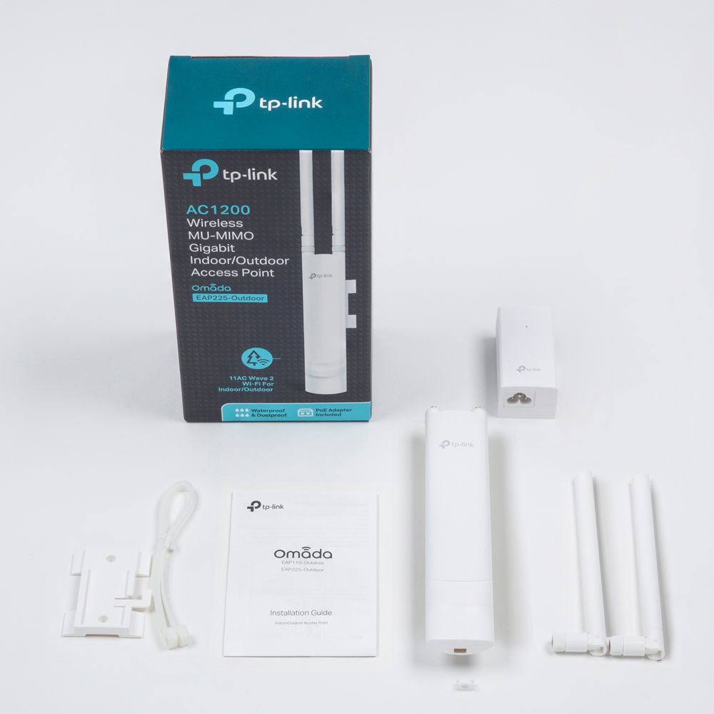 TP-Link EAP225-Outdoor AC1200 Wireless MU-MIMO Gigabit Indoor/Outdoor Access Point - White