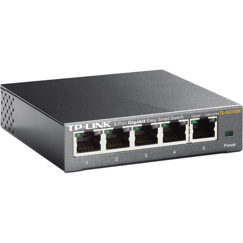 TP-Link TL-SG105E 5 Port Gigabit Desktop/Wall-Mount Easy Smart Switch
