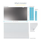 StarTech 156L-PRIVACY-SCREEN installed on a 15.6‑inch laptop, side views darkened for privacy