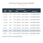 StarTech 156LT-PRIVACY-SCREEN 15.6-Inch Flip-Up Touch Privacy Screen showing its filtered view