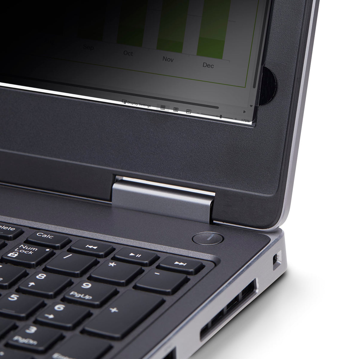 StarTech 156T6-PRIVACY-SCREEN 15.6‑Inch 16:10 Flip‑Up Touch Privacy Screen rolled up