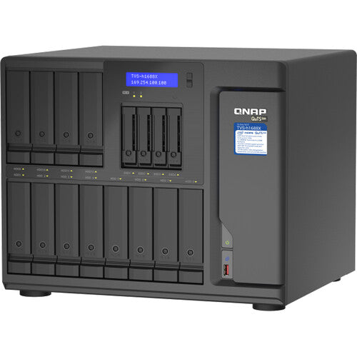 QNAP TVS-h1688X-W1250-32G 16 Bay High Speed Media NAS Enclosure - Black