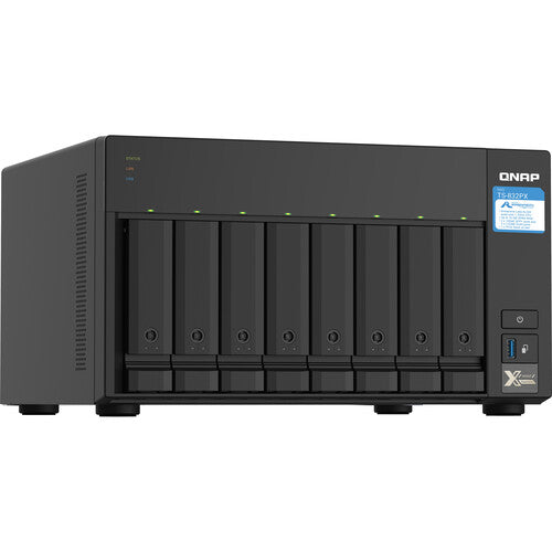 QNAP TS-832PX-4G Quad Core 8 Bay Desktop Network Attached Storage Enclosure - Black
