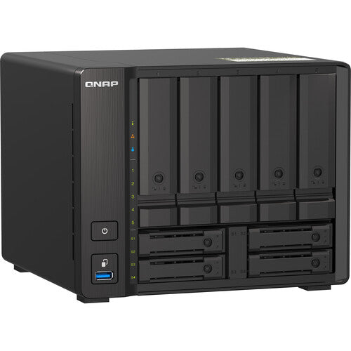 QNAP TS-h973AX-8G 9 Bay QuTS Hero Network Attached Storage NAS Enclosure - Black