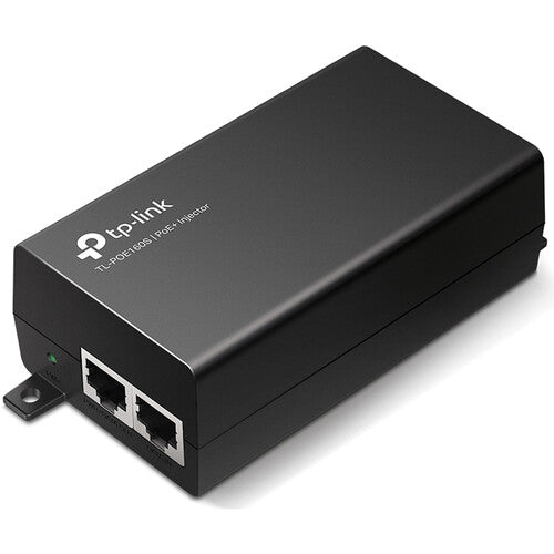 TP-Link TL-POE160S 30W Up to 100 Meters PoE+ Adapter/Injector - Black