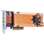 Computer hardware component with cooling system on a white background