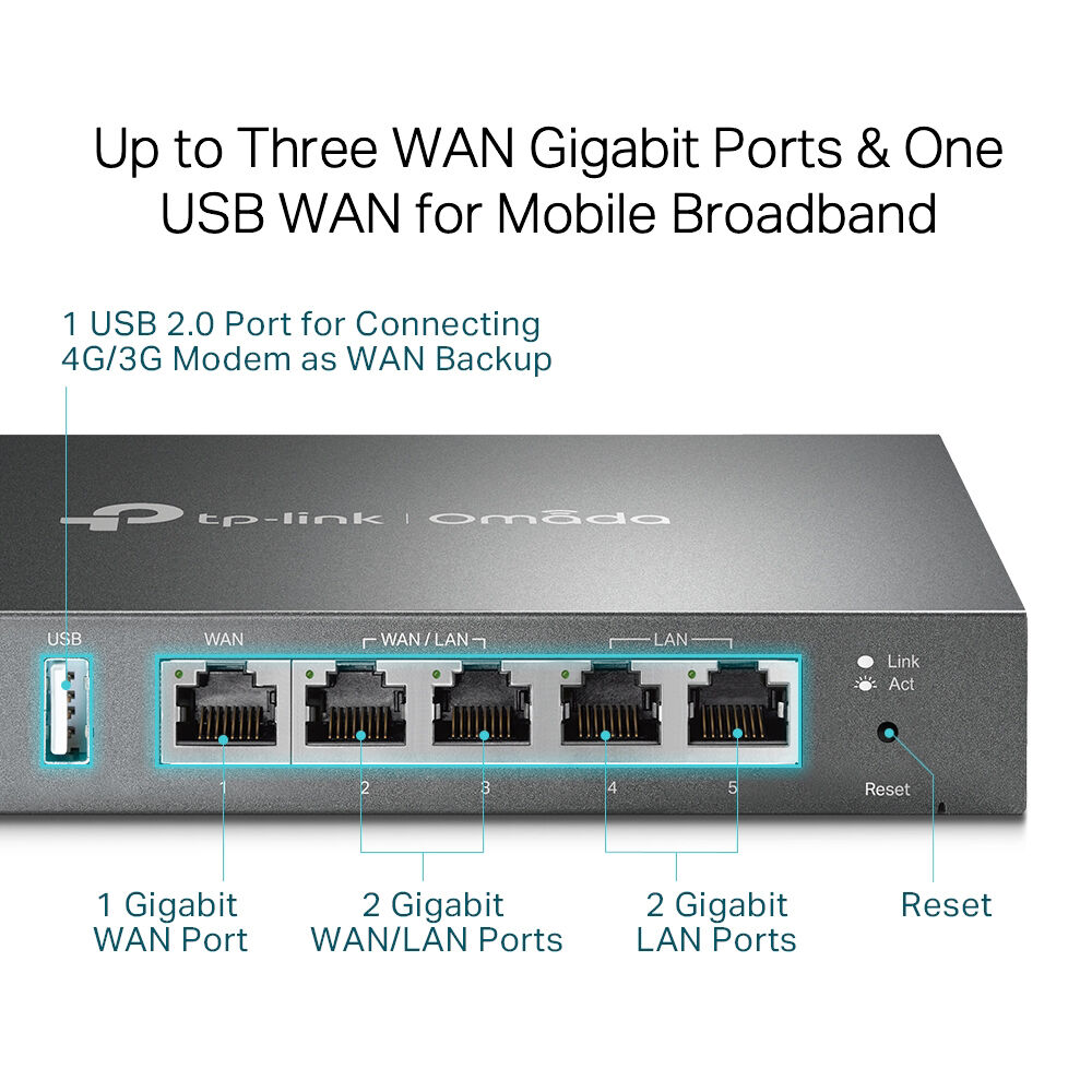 TP-Link Omada ER7206 Multi-WAN Professional Wired Gigabit VPN Router