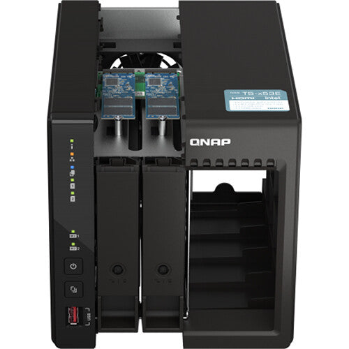 QNAP TS-253E-8G Quad Core 2 Bay 2.5GbE Desktop Network Attached Storage - Black