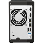 QNAP TS-253E-8G Quad Core 2 Bay 2.5GbE Desktop Network Attached Storage - Black