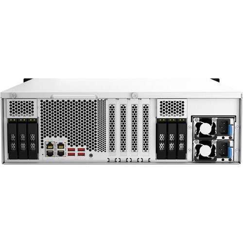 QNAP TS-h2287XU-RP-E2378-64G 22 Bay Dual 10GbE 3U Rackmount Hybrid NAS