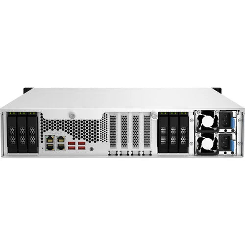 QNAP TS-h1887XU-RP-E2336-16G NAS | 18-Bay Hybrid | 2U Rackmount | Intel Xeon E-2336 | 16GB ECC DDR4 | Dual 10GbE + 2.5GbE | Redundant PSU | 5 Years Warranty