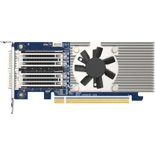 QNAP QXG-100G2SF-CX6 Dual Port 100GbE PCIe 4.0 x16 Network Expansion Card