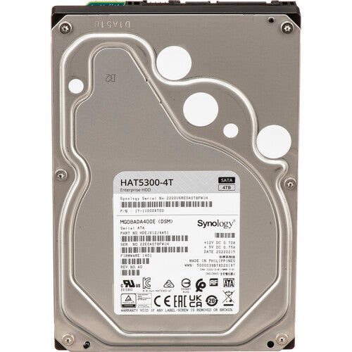 Synology Enterprise Series HAT5300 12TB 3.5" SATA 6Gb/s 7200RPM NAS Hard Drive