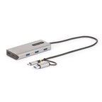 StarTech 167B-USBC-MULTIPORT Dual HDMI USB-C/A Multiport Adapter – 3-Year Warranty front view showing compact adapter