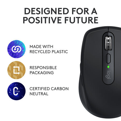 Logitech Master Series MX Anywhere 3S 8000 DPI Compact Wireless Mouse - Graphite