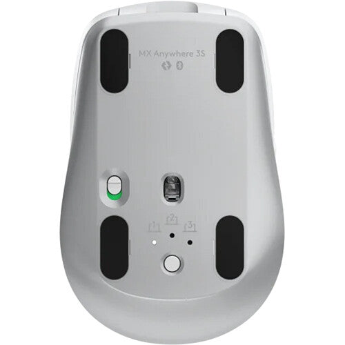 Logitech Master Series MX Anywhere 3S 8000 DPI Compact Wireless Mouse - Pale Grey