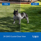 TP-Link Tapo C425 4MP 2K QHD Weatherproof Smart Wire-Free Security Camera - 1 Pack