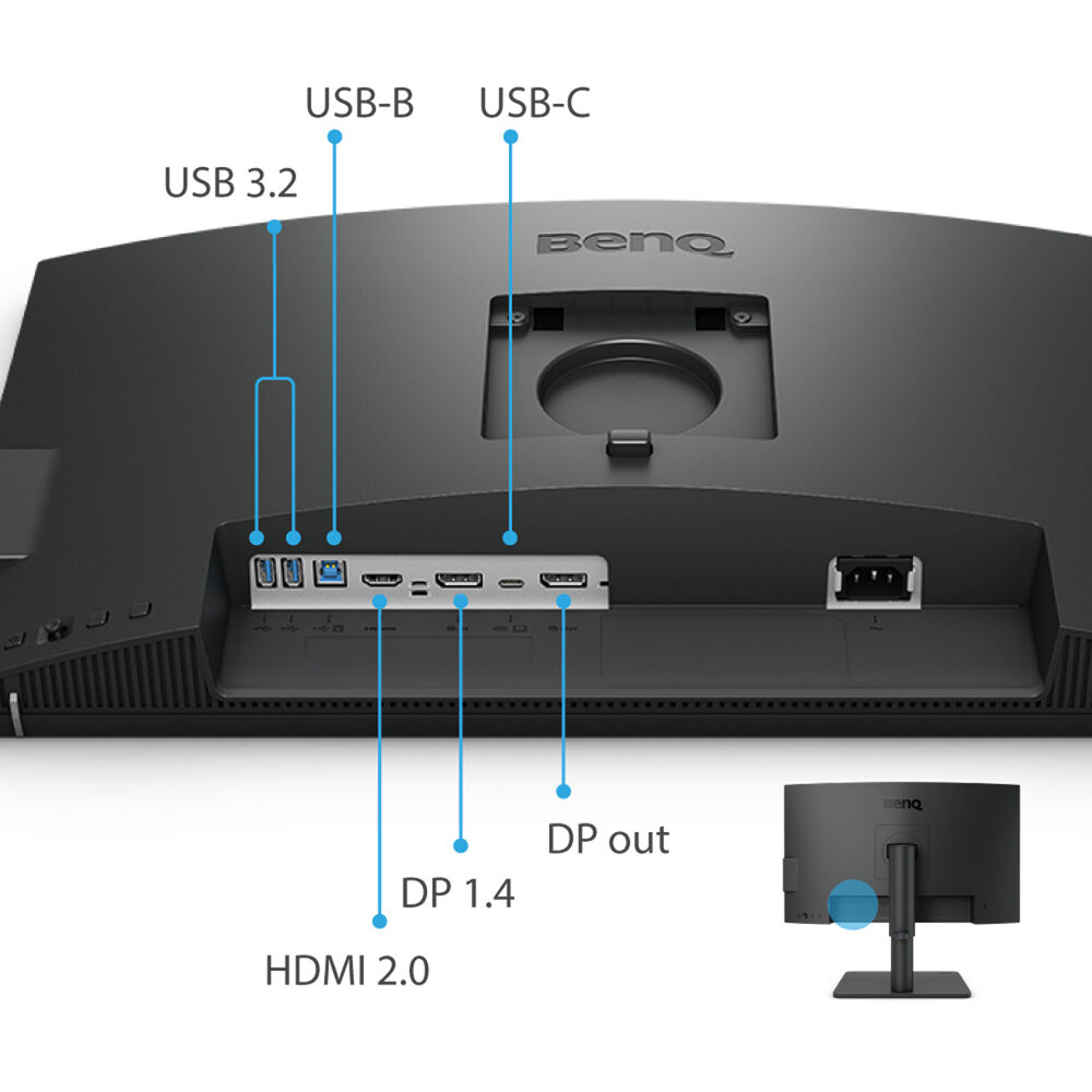 BenQ PD2506Q 25" 60Hz 2K QHD IPS Panel HDR10 USB-C Designer Monitor with Built-in Speaker