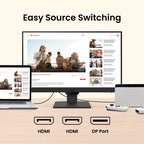 BenQ GW2490 23.8" 100Hz 1080P FHD 99% sRGB Eye Care Home Office Monitor with Speakers