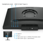 BenQ RD240Q 24.1” 60Hz 2560x1600 WQXGA USB-C Ergonomic Programming Monitor with Built-in Speaker