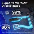 Crucial T700 4TB PCIe Gen5 x4 NVMe M.2 Internal Solid State Drive - Black