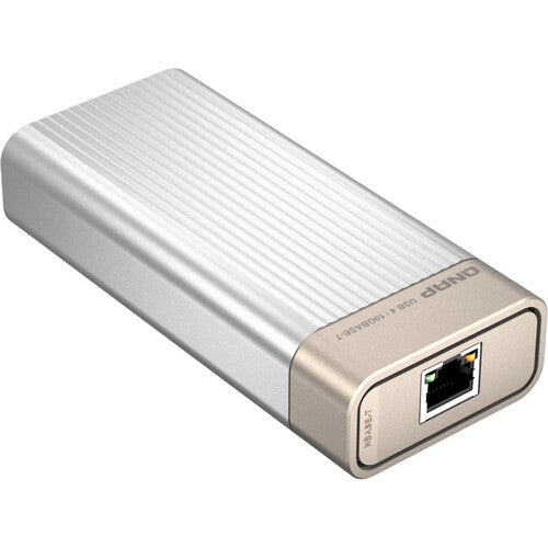 Small electronic device with Ethernet port on a white background