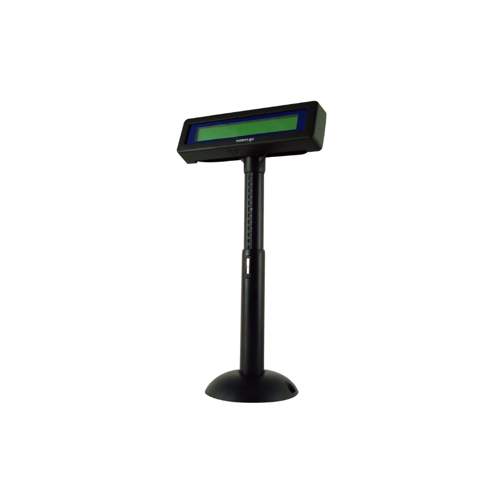 Posiflex Compact Desktop Pole – 225mm Height with Default Base Plate, Durable Mounting Solution