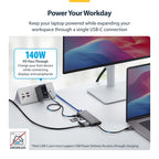 StarTech 177B-USBC-MULTIPORT USB-C HDMI Multiport Adapter with 140W PD – 3-Year Warranty – 177b usbc multiport e eg