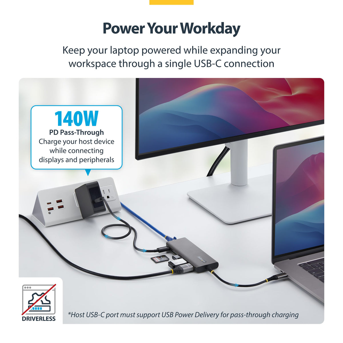 StarTech 177B-USBC-MULTIPORT USB-C HDMI Multiport Adapter with 140W PD – 3-Year Warranty – 177b usbc multiport e eg
