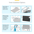 StarTech 17TF6-PRIVACY-SCREEN 17-Inch 16:10 Flip-Up Touch Privacy Screen showing the closed flip‑up panel