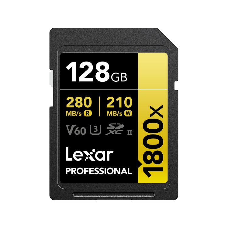 Lexar Professional 1800x SDXC UHS-II Card GOLD Series - 512GB