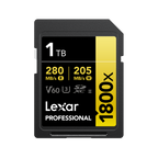 Lexar Professional 1800x SDXC UHS-II Card GOLD Series - 128GB