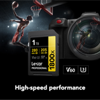 Lexar Professional 1800x SDXC UHS-II Card GOLD Series - 512GB