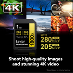 Lexar Professional 1800x SDXC UHS-II Card GOLD Series -1TB