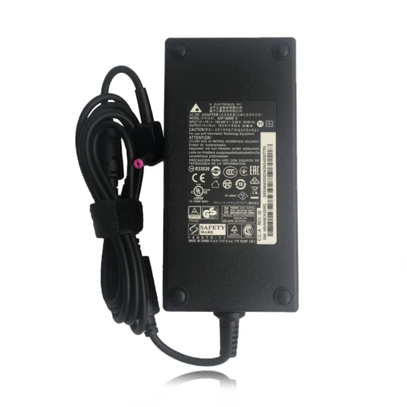 ACER Original 180W 19V 9.23A 5.5mm × 1.7mm Pin Laptop Charger Adapter & Power Cable
