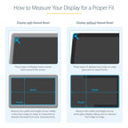 StarTech 19‑Inch 5:4 Monitor Privacy Screen Filter Anti‑Glare Blue‑Light Reduction – filter attached to monitor