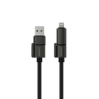 Quad Pro Black 4 In 1 Cable 100W With E-Marker Chip 1.5M