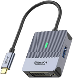Black-i Type-C to DVI with 1 Port USB 3.0 (4K@30Hz)