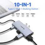 Black-i 10 in 1 USB C Docking Station