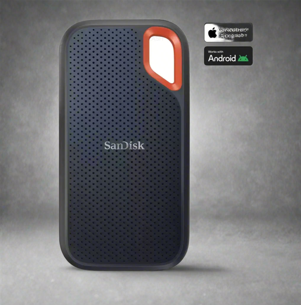 SanDisk Extreme Portable SSD E61 4TB SDSSDE61-4T00-G25 1050 MB/s USB 3.2 Gen 2, IP65 Rugged NVMe Storage