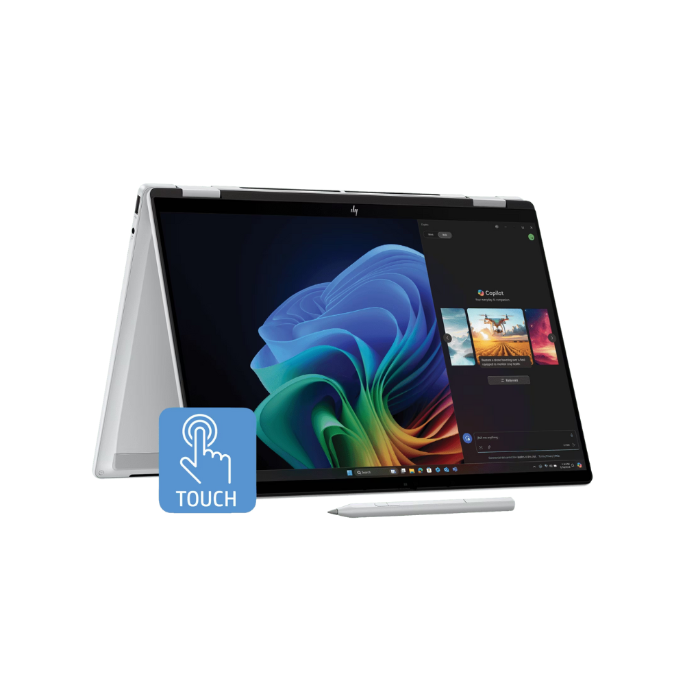 HP Omnibook X Flip 14-fm0026TU – Ultra 7-256V, Intel Arc 140V GPU, 16GB LPDDR5X, 512GB SSD, 14" 3K OLED Touch, Win 11 Copilot+, MS Office, Pen, Atmospheric Blue