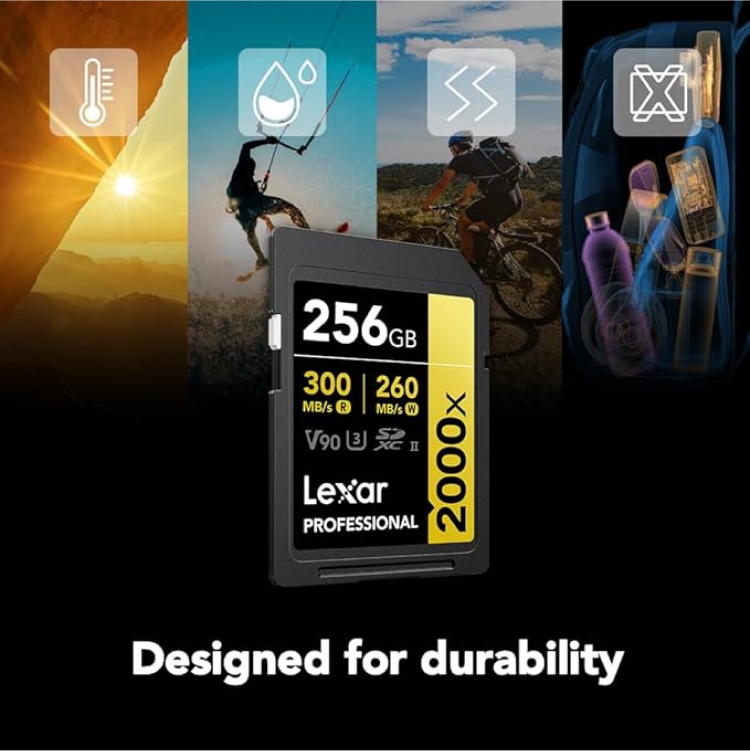 Lexar Professional 2000x SDXC UHS-II Card GOLD Series - 128GB