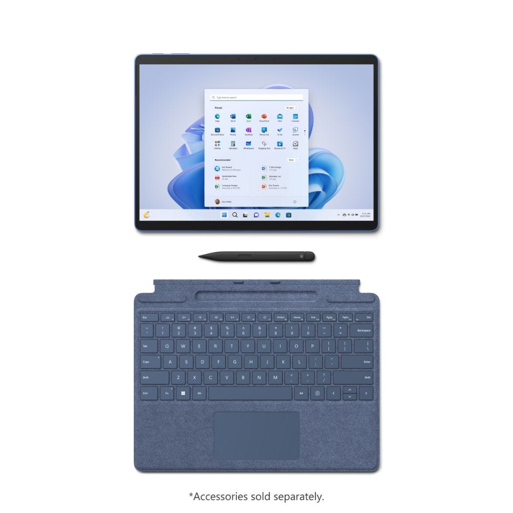 Microsoft Surface Pro 9 QEZ-00048 (Intel Core i5 12th Gen / 8GB RAM/ 256GB SSD/ 13 inch (33.2 cm) Display/ Intel Iris Xe Graphics/ Windows 11)