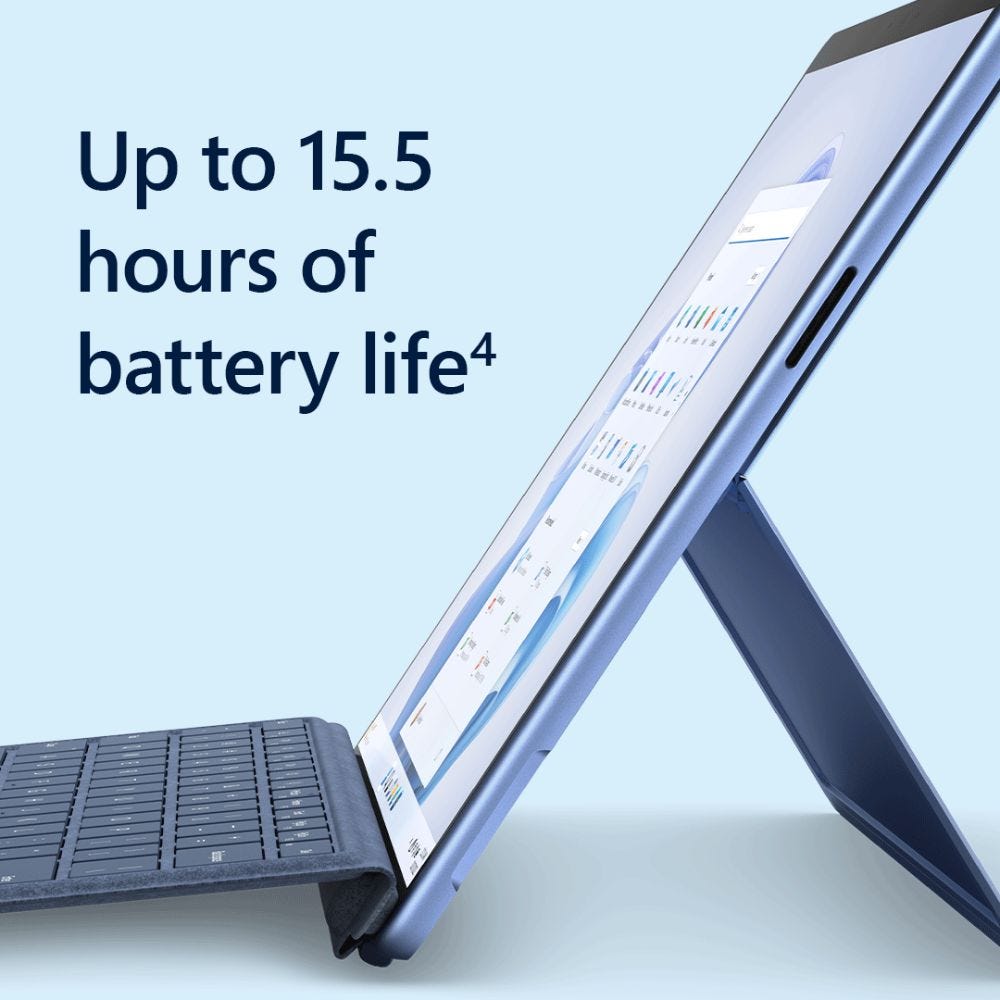 Microsoft Surface Pro 9 QEZ-00048 (Intel Core i5 12th Gen / 8GB RAM/ 256GB SSD/ 13 inch (33.2 cm) Display/ Intel Iris Xe Graphics/ Windows 11)