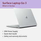Microsoft Surface Laptop Go 3 (12th Gen Core i5/ 16 GB RAM/ 256 GB SSD/ 12.4 inch (31.49cm) Display/ Intel Iris Xe Graphics/ Win 11) XKQ-00046
