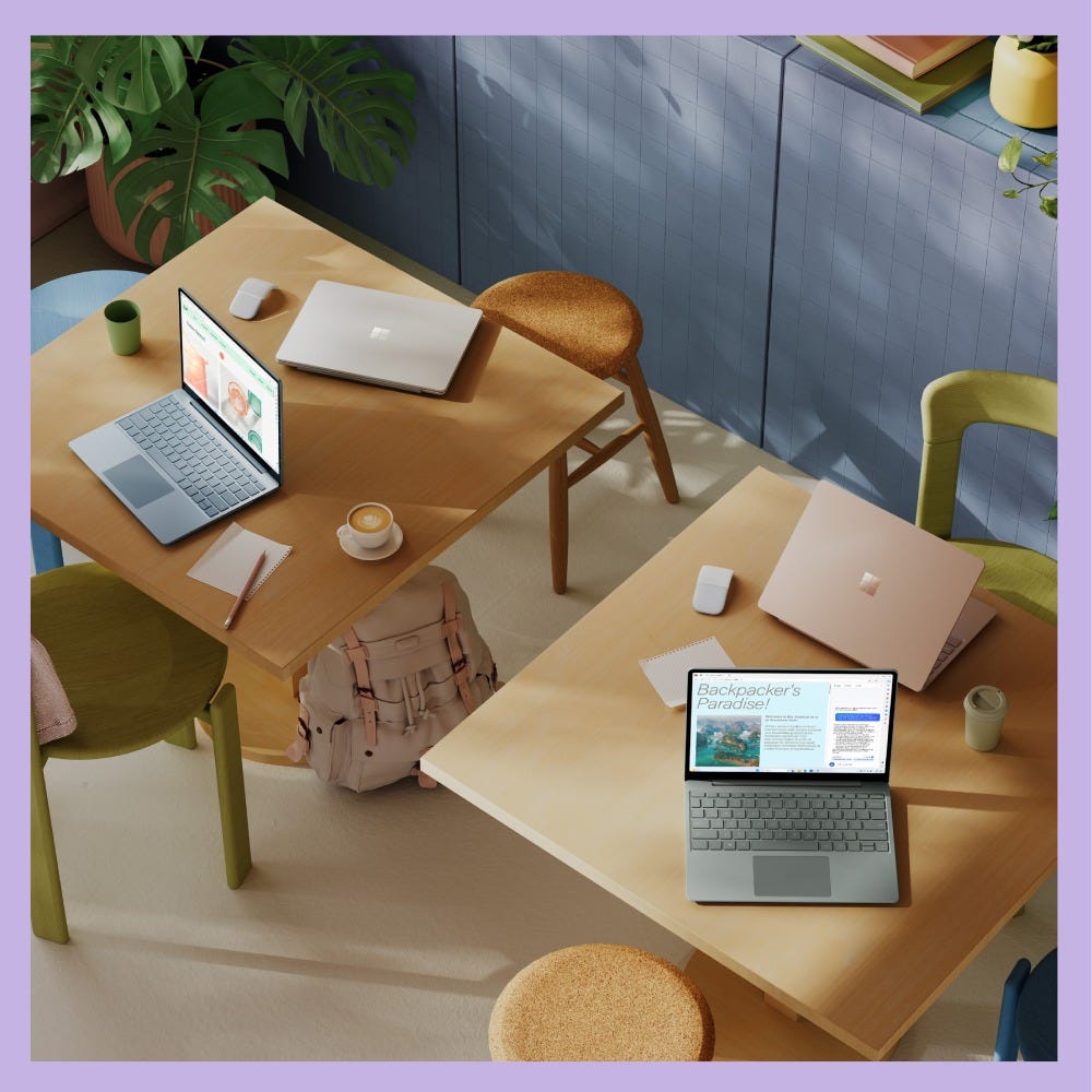 Microsoft Surface Laptop Go 3 (12th Gen Core i5/ 16 GB RAM/ 256 GB SSD/ 12.4 inch (31.49cm) Display/ Intel Iris Xe Graphics/ Win 11) XKQ-00046