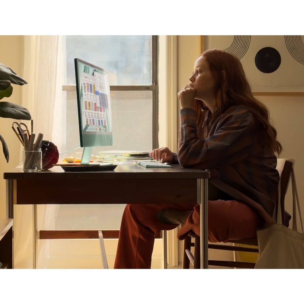 Apple iMac (Apple M3 Chip/ 8-core CPU/ 8GB RAM/ 256GB SSD/ 24-inch (60.96 cm) 4.5K Retina display / 8-core GPU/ macOS/ Pink)