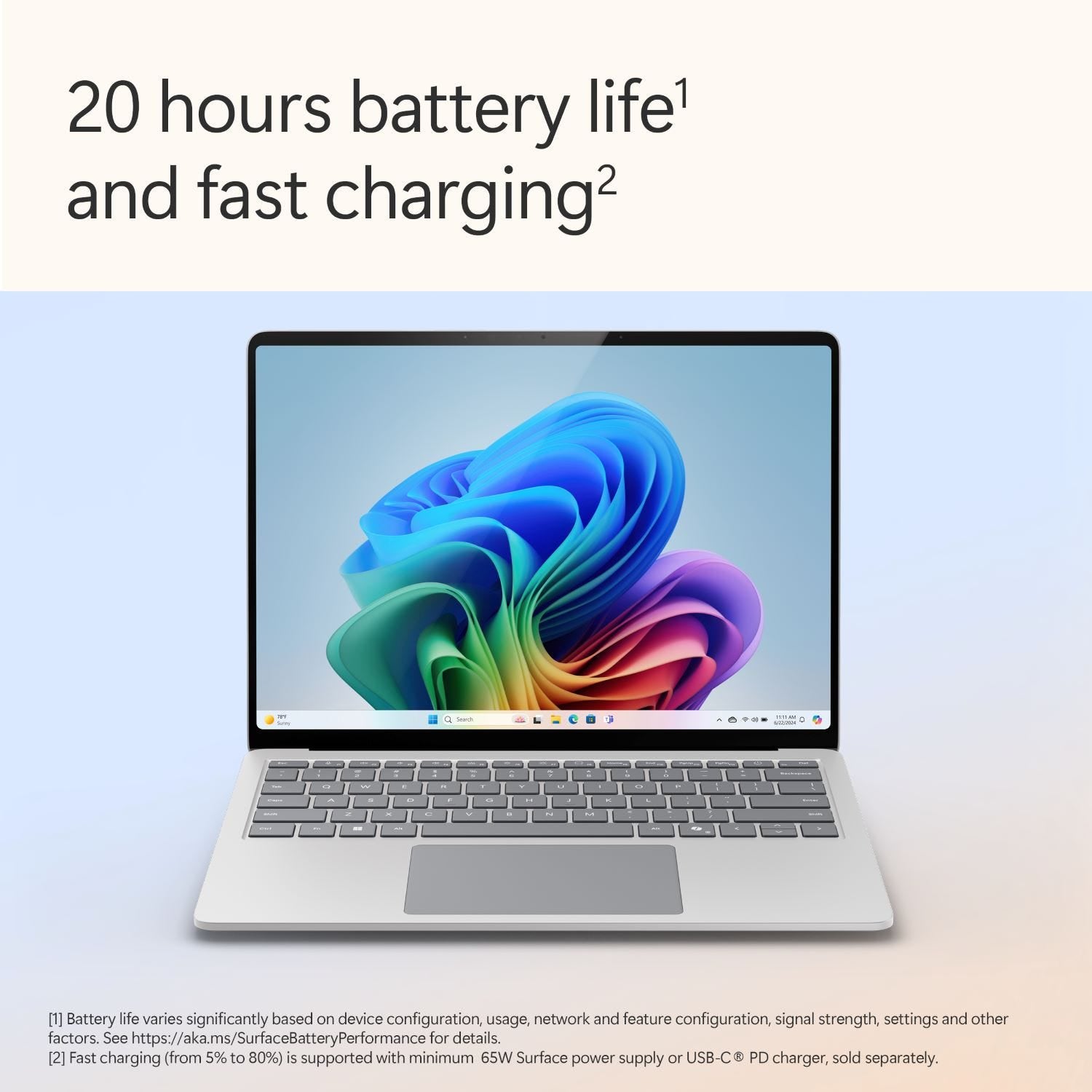 Microsoft Surface Laptop (7th Edition) (Snapdragon X Plus (10 Core)/ 16GB RAM/ 256GB SSD/ 13.8 inch (35.05 cm)/ Qualcomm Graphics/ Win 11) ZGJ-00023