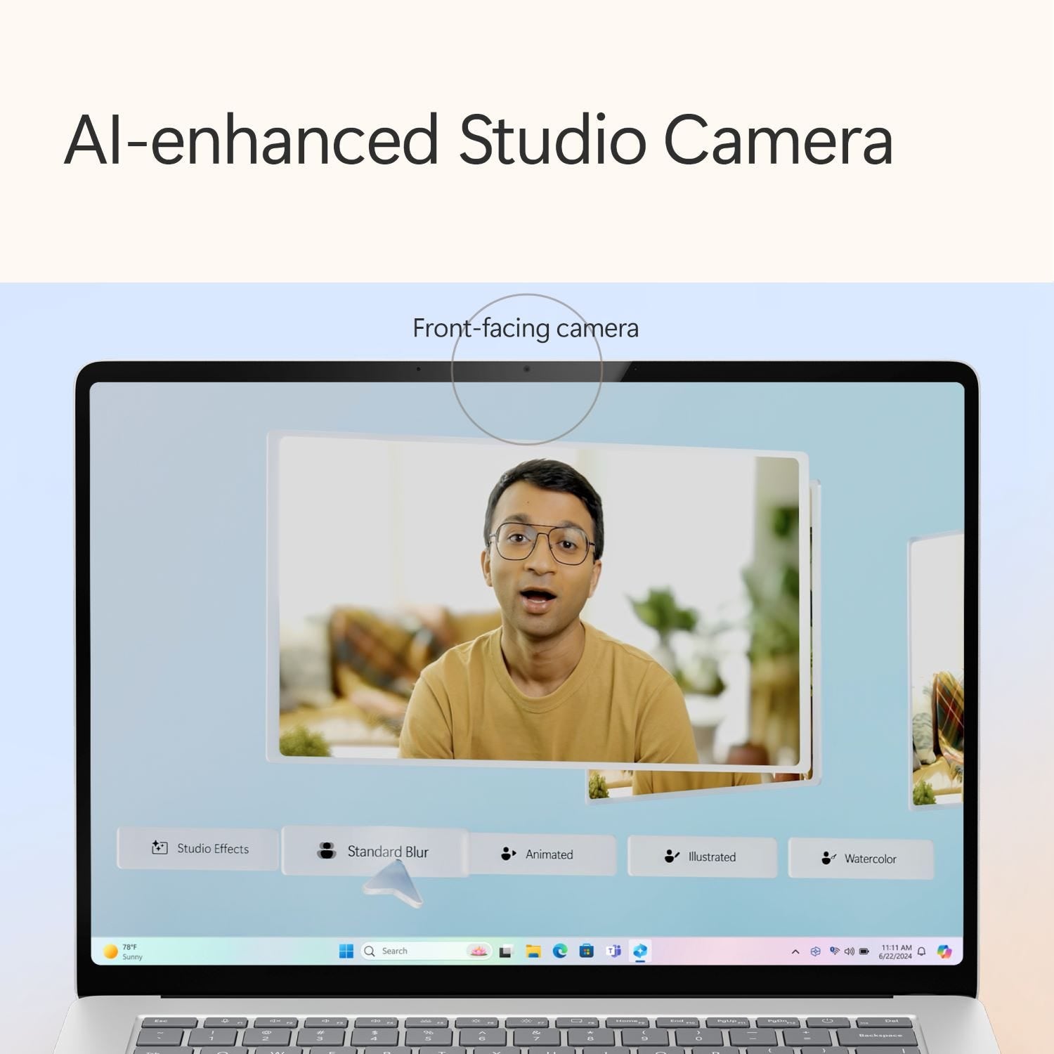 Microsoft Surface Laptop (7th Edition) (Snapdragon X Elite (12 Core)/ 16GB RAM/ 256GB SSD/ 15 inch (38.1 cm) Qualcomm Graphics/ Win 11) ZHG-00023